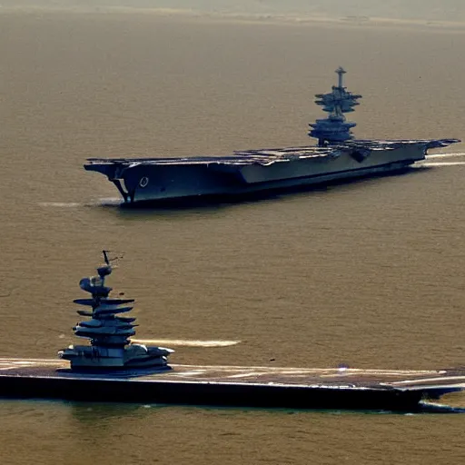 KREA a photograph of an aircraft carrier in ancient Egypt