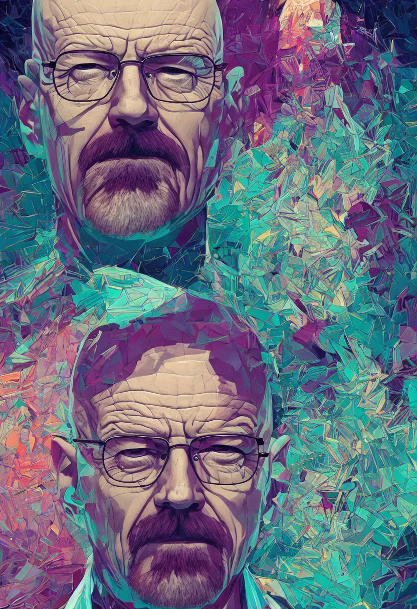 KREA Incredible portrait of Walter White, artstation winner by Victo