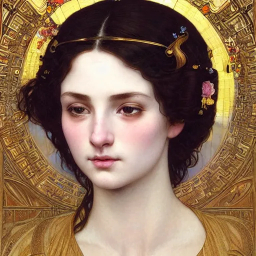 KREA Masterpiece head and shoulders portrait of a young girl from a