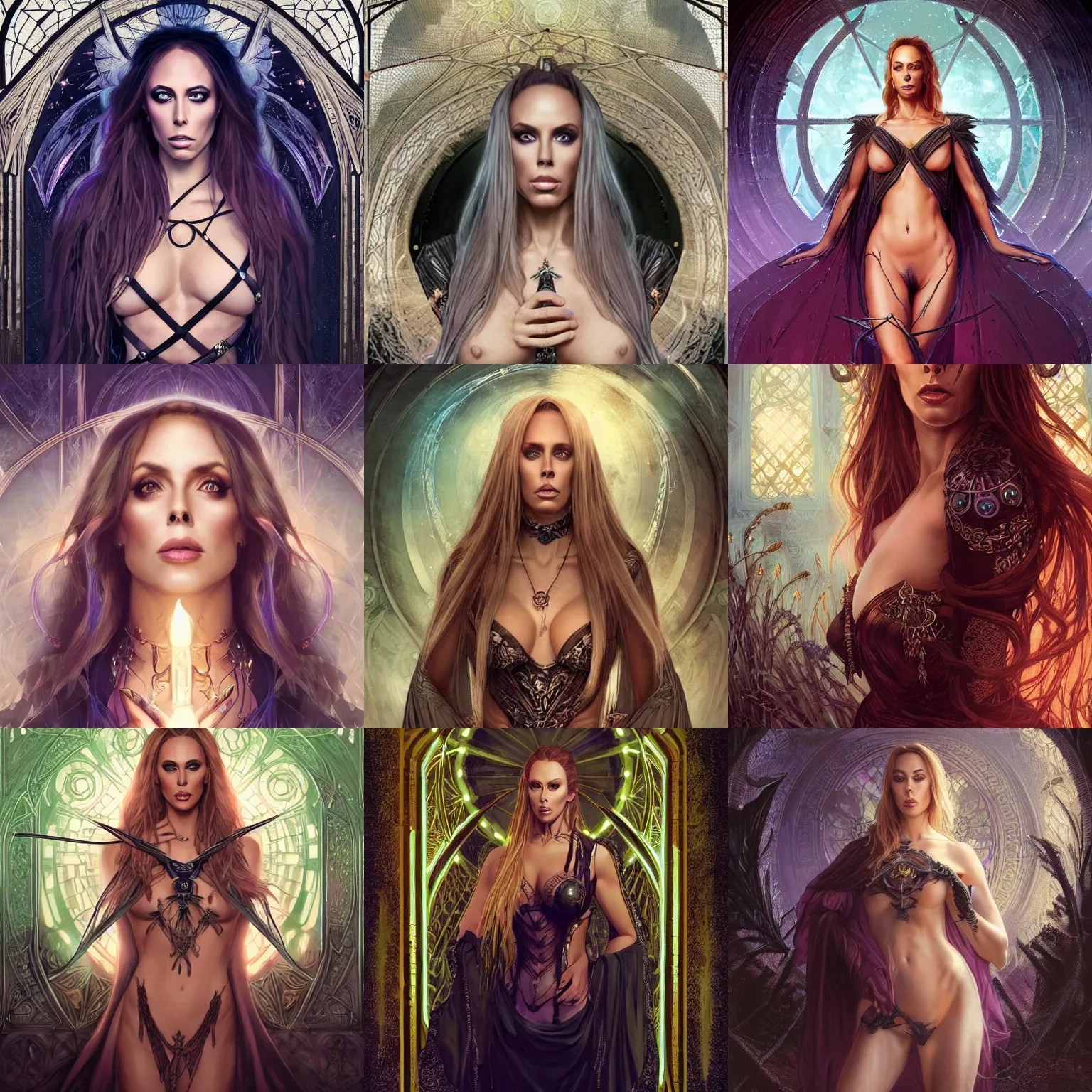 Nicole Aniston as a Necromancer Sorceress in center, fantasy magic, undercut hairstyle, dark light night, intricate, Nicole Aniston as a Necromancer Sorceress in center, fantasy magic, undercut hairstyle, dark light night, intricate,