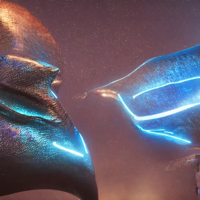 KREA vfx portrait shot by weta digital and industrial light and magic