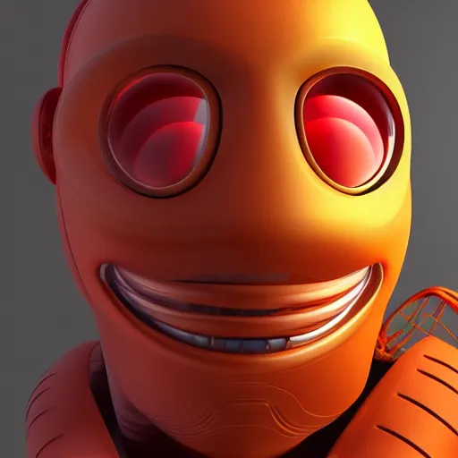 portrait of a red skinned beetle faced humanoid alien character. Pincers for a mouth. Sleek spacesuit. portrait of a red skinned beetle faced humanoid alien character. Pincers for a mouth. Sleek spacesuit.