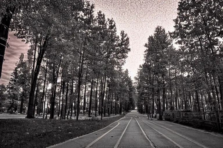 KREA lowangle photo aimed at busy city street of Edmonton Alberta