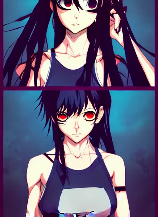 style of madhouse anime, rei hiroe, loish, artgerm, joshua middleton, revy from black lagoon, symmetrical eyes style of madhouse anime, rei hiroe, loish, artgerm, joshua middleton, revy from black lagoon, symmetrical eyes