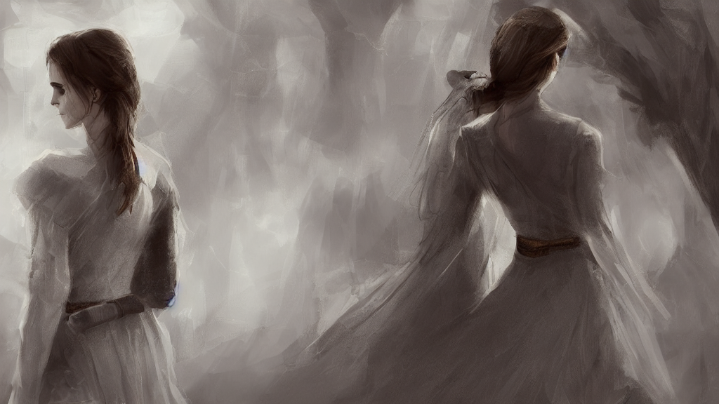 KREA emma watson, marry, ceremony, concept art, generated by