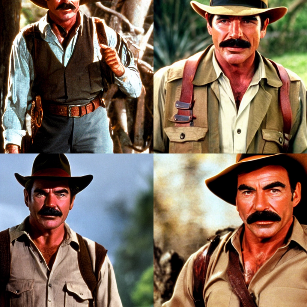 KREA tom selleck as indiana jones