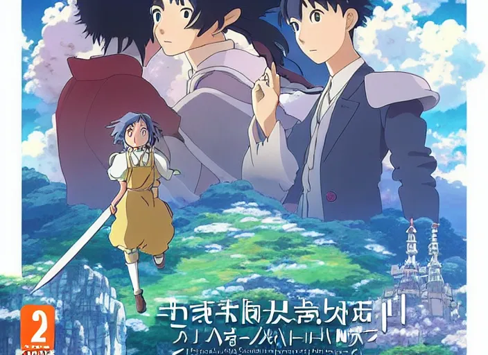 howls moving castle reimagined japanese animation by Studio Ghibli, inspired by Ni No Kuni and Sword howls moving castle reimagined japanese animation by Studio Ghibli, inspired by Ni No Kuni and Sword