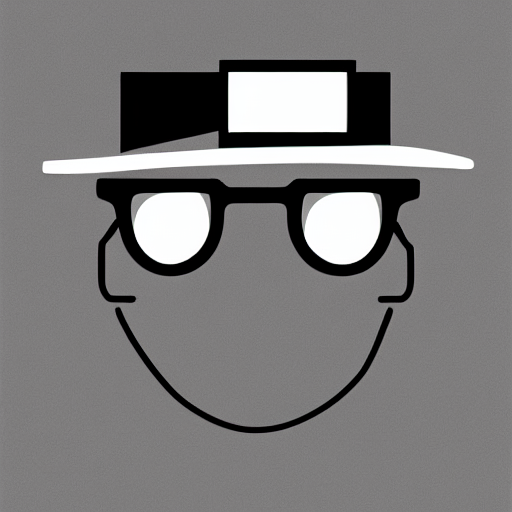 KREA a drawing of a person wearing a hat and glasses, reddit contest