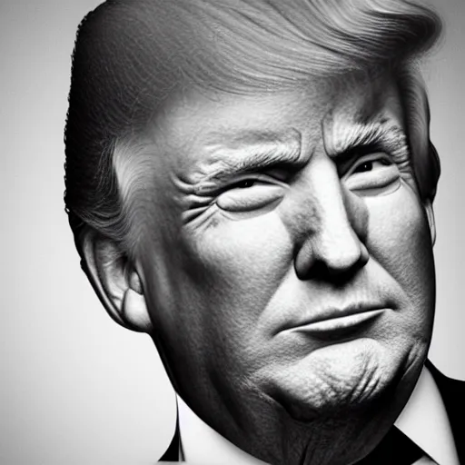 KREA - headshot portrait of trump, 4 k, photorealistic