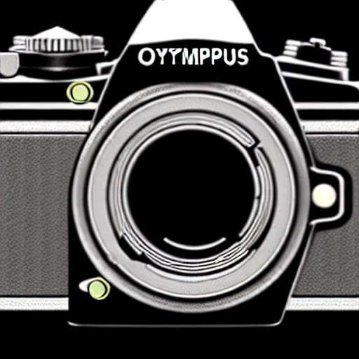 KREA a detailed technical diagram, a professional olympus mirrorless