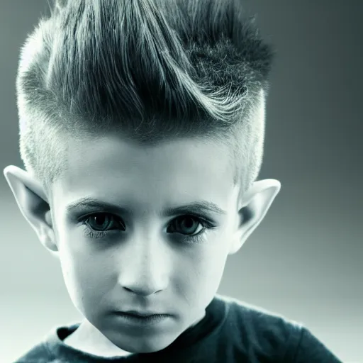 a portrait of an elvish young boy, looking like Bart Simpson, Bart Simpson hairstyle, 8k, beautiful a portrait of an elvish young boy, looking like Bart Simpson, Bart Simpson hairstyle, 8k, beautiful