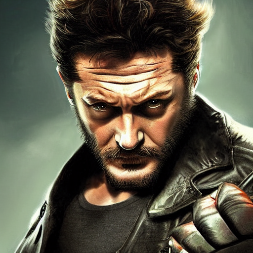 KREA tom hardy as wolverine from x men digital art 4 k detailed super realistic