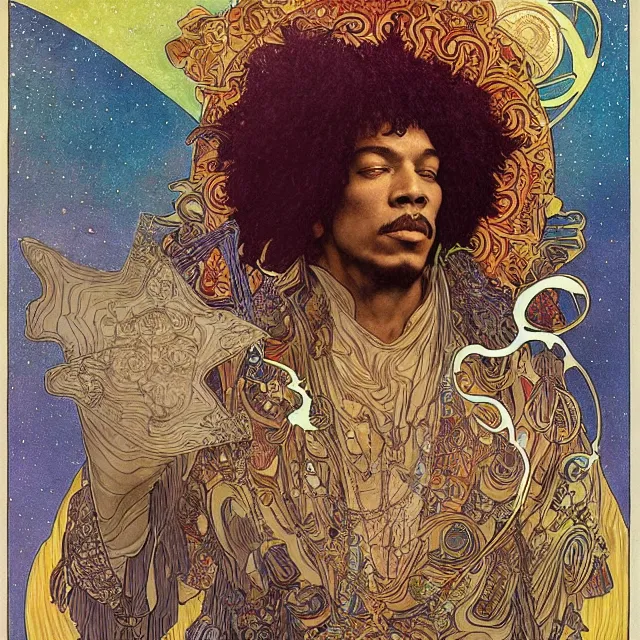 KREA artwork by Franklin Booth and Alphonse Mucha and Edmund Dulac