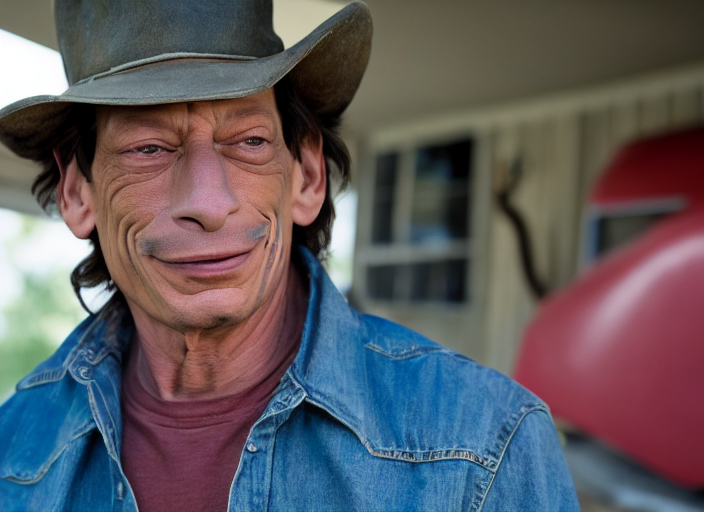KREA Photo Of Jim Varney As Ernest P Worrell As A Monster Truck krea-photo-of-jim-varney-as-ernest-p-worrell-as-a-monster-truck