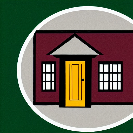 logo of a house with a door open, minimalistic, vectorized logo style logo of a house with a door open, minimalistic, vectorized logo style