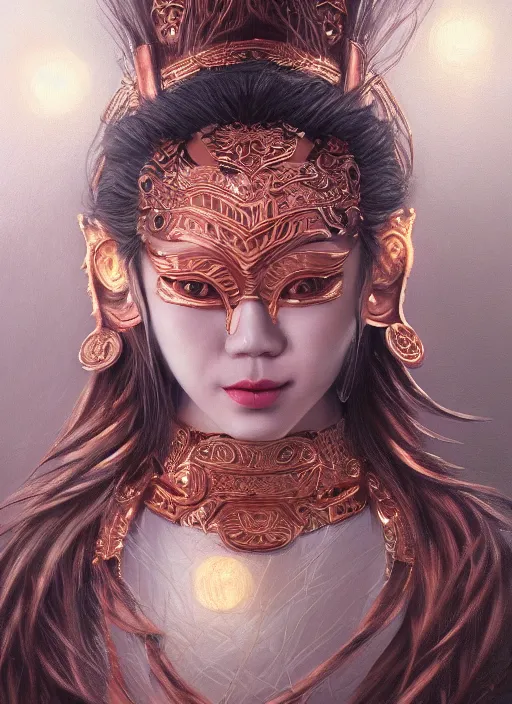 KREA a beautiful detailed oil on copper art illustration of a