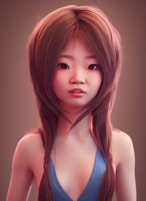 a cute asian girl singing, flowing hair in the style of pixar animation, full body shot, a cute asian girl singing, flowing hair in the style of pixar animation, full body shot,