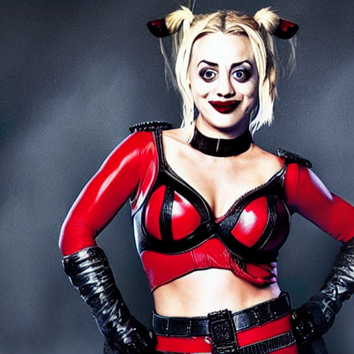 KREA A still of Kaley Cuoco as Harley Quinn