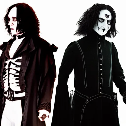 KREA Edward Scissor Hands as Snape from Harry Potter as The Crow