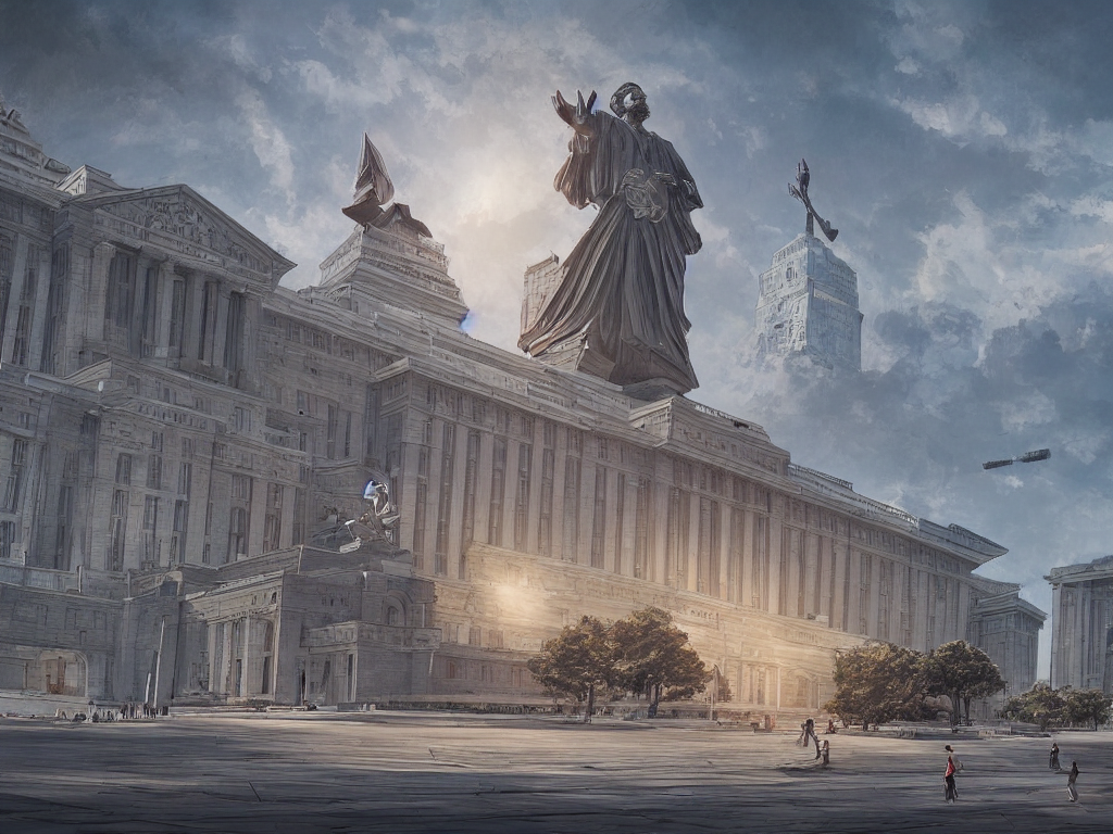 Architecture Concept Art By Fan Wennan Future Capitol Of The American 