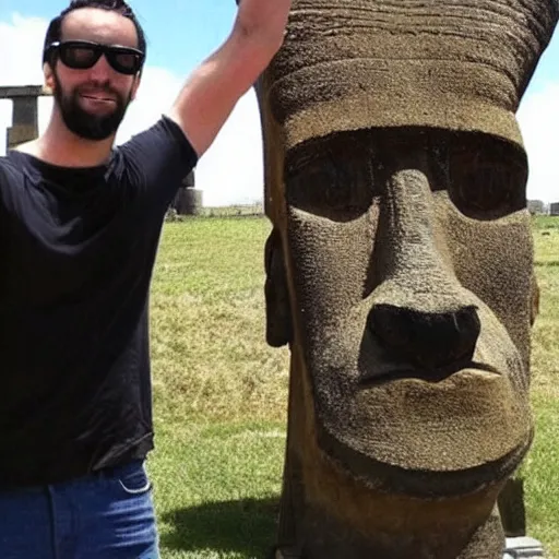 KREA gigachad Easter island head