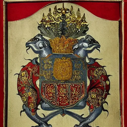 medieval asian heraldry, highly detailed, painted, realistic, historical, coat of arms, high definition, intricate, epic ” medieval asian heraldry, highly detailed, painted, realistic, historical, coat of arms, high definition, intricate, epic ”