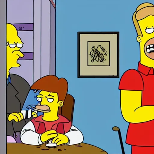 brad pitt as character in the simpsons