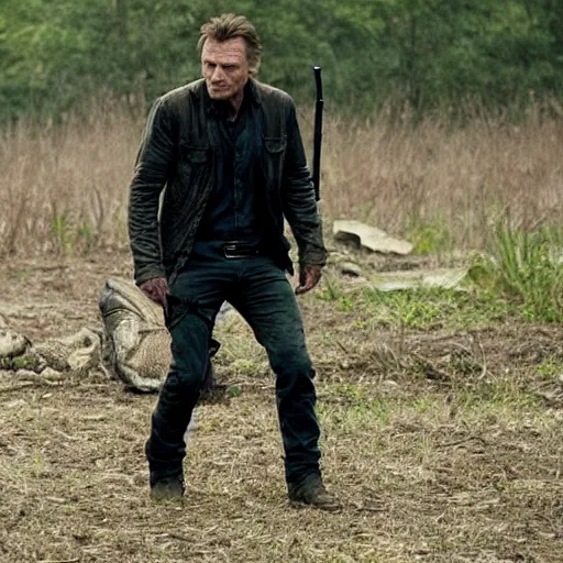 KREA Liam Neeson in the Walking Dead