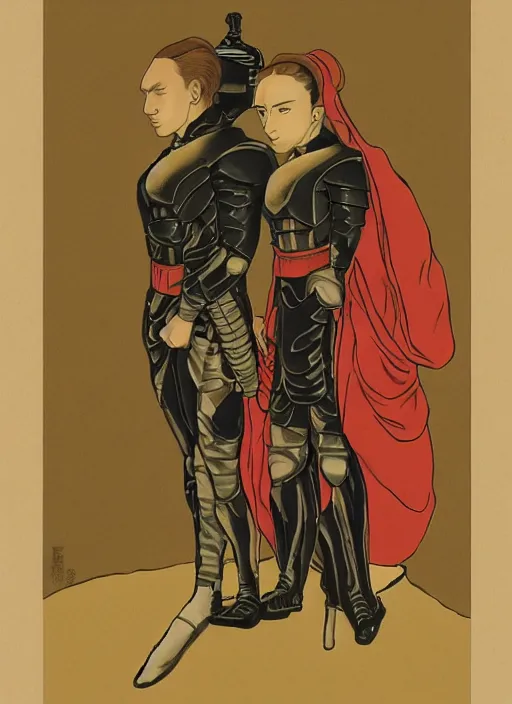 KREA portrait of duke leto and lady jessica atreides, dune, husband