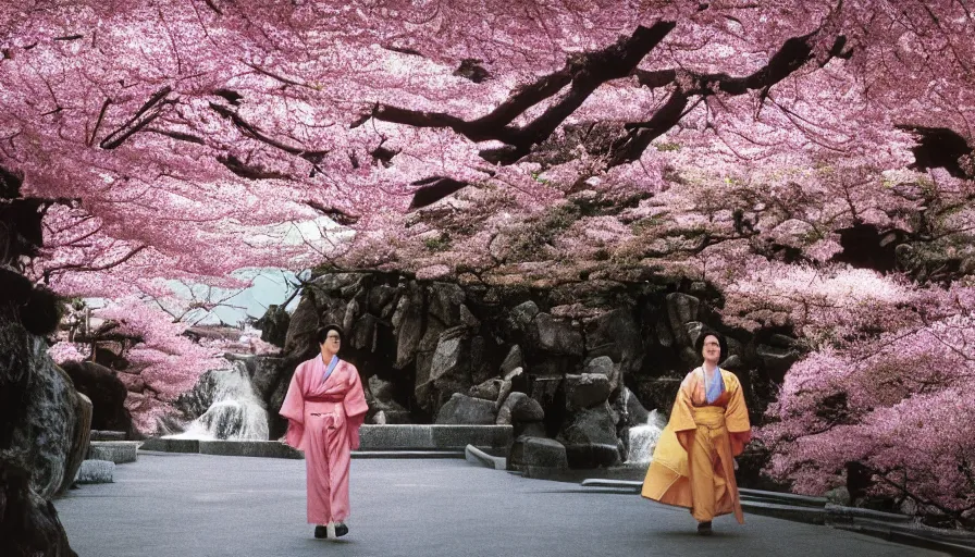 KREA movie still by alejandro jodorowsky of a beautiful day in kyoto