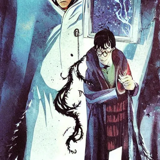 KREA Harry Potter as Sandman, by Neil Gaiman, by Dave McKean, comics
