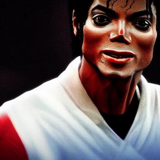 KREA “a video game still of Michael Jackson in NBA 2K23, portrait