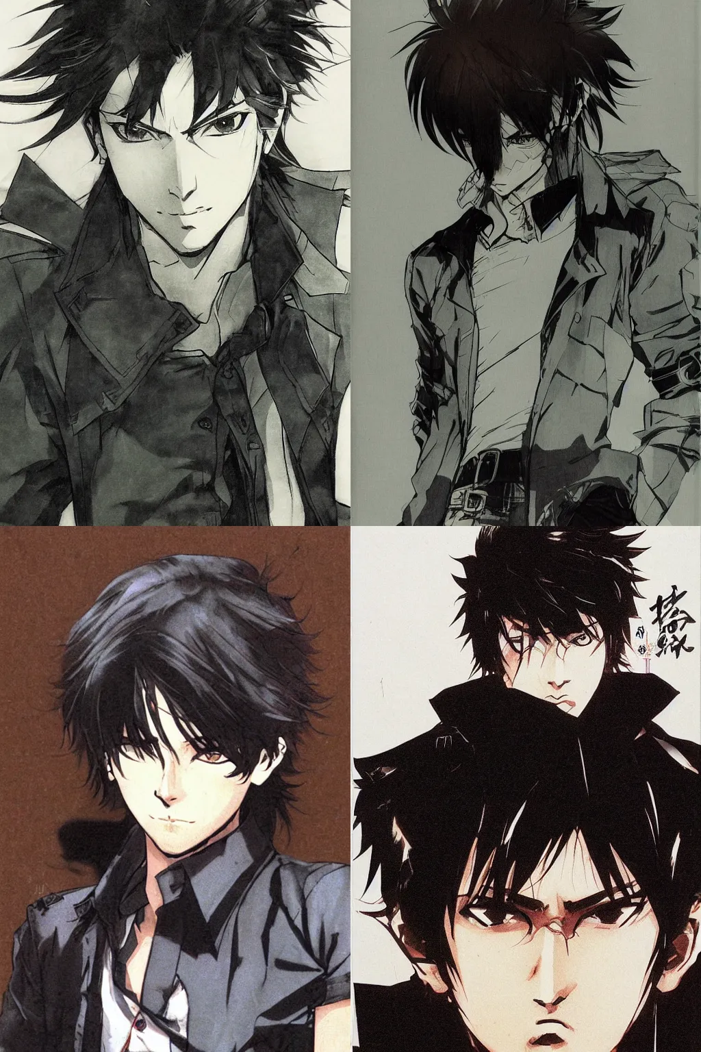 indian black-haired male teenager with short wavy hair, wearing a black shirt with a brown indian black-haired male teenager with short wavy hair, wearing a black shirt with a brown