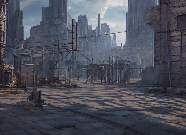 KREA the metal city of trantor, isaac asimov, cinematic light, long shadows, reflections