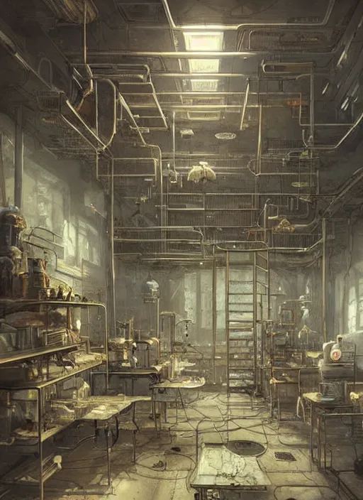 KREA a beautiful insanely detailed concept art of a basement