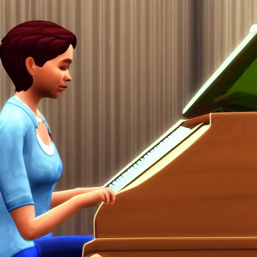 cat playing piano, the sims 4 cat playing piano, the sims 4