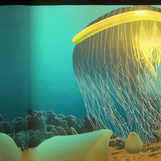 KREA 3 5 mm footage of an underwater habitat, deep sea, incredible