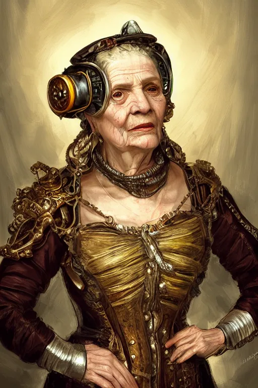 KREA portrait, headshot, digital painting, of a old 17th century, old