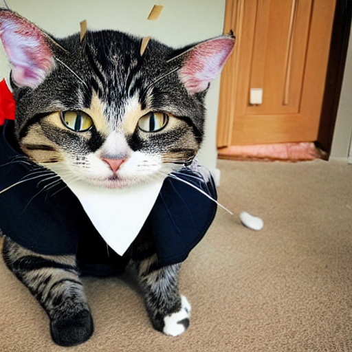 cats dressed as people