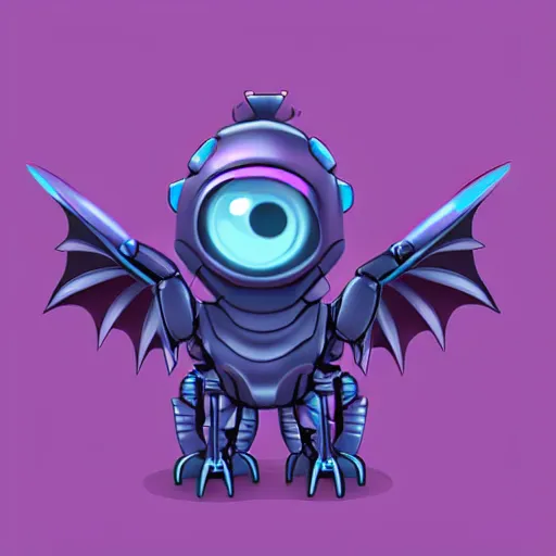 Very cute robotic purple dragon, 2d minimalism, digital art Very cute robotic purple dragon, 2d minimalism, digital art