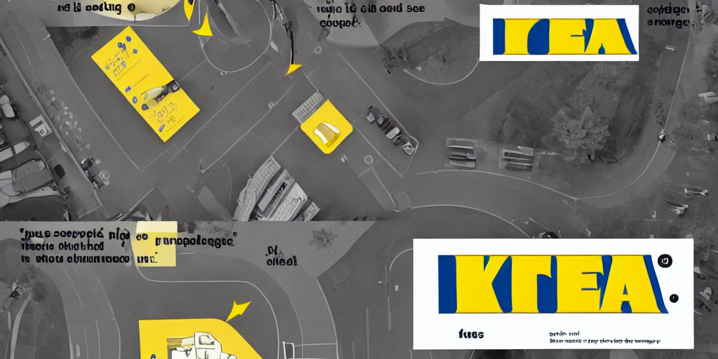 ikea instructions images on how to talk to people along the street. how