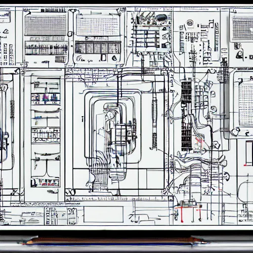 highly detailed, datacenter construction electrical schematic, one line
