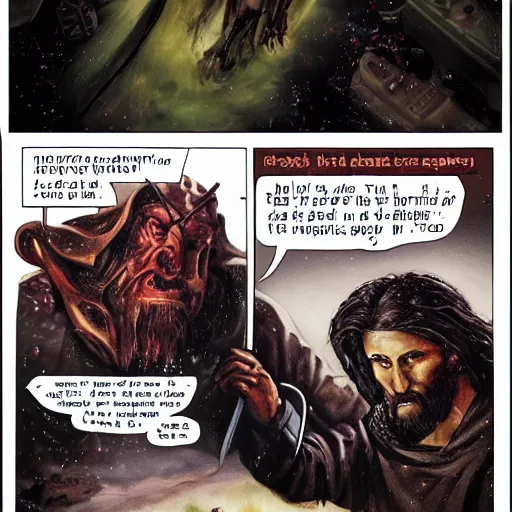 Krea jesus christ is the doom slayer conquering demons