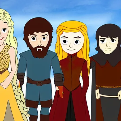 Game of Thrones as a kids cartoon show Game of Thrones as a kids cartoon show