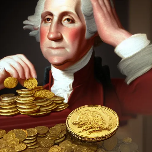 KREA a closeup photorealistic photograph of happy Washington