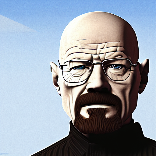 walter white in minecraft, 4 k, high resolution, illustration, ray