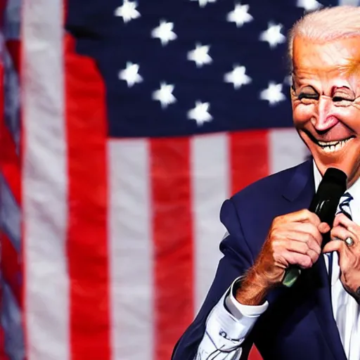 KREA Joe Biden Getting Punched on Stage, photo