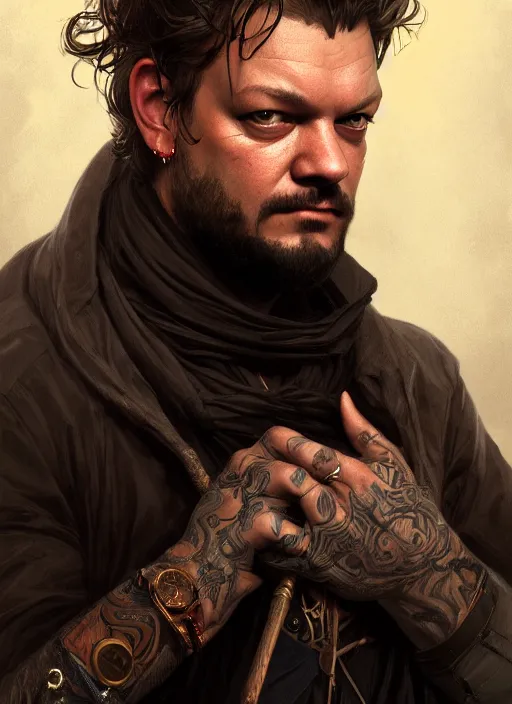 KREA bam margera, male, jackass, portrait, intricate, highly detailed