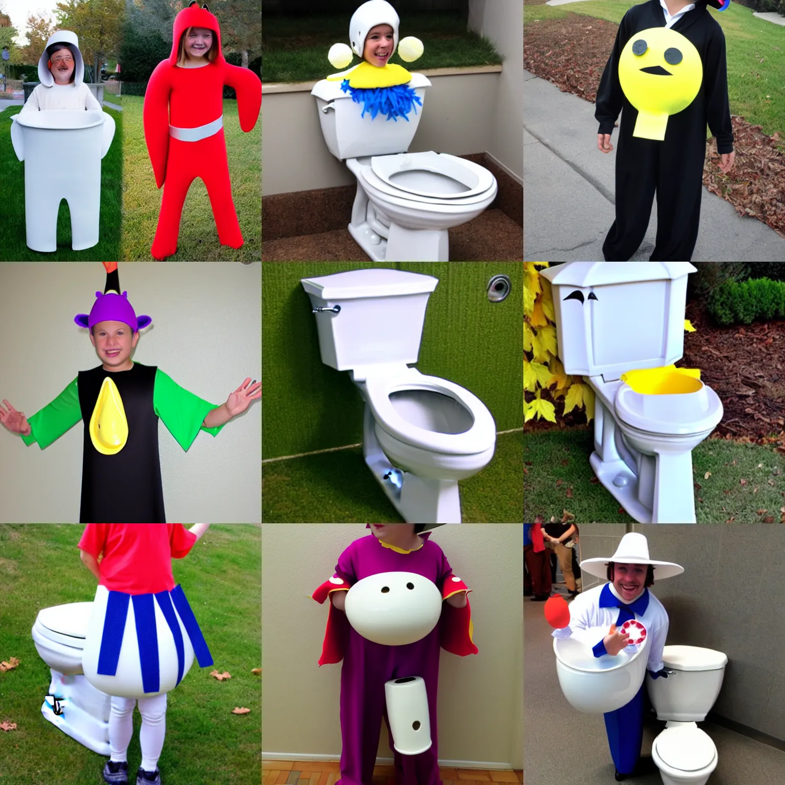 KREA toilet bowl costume