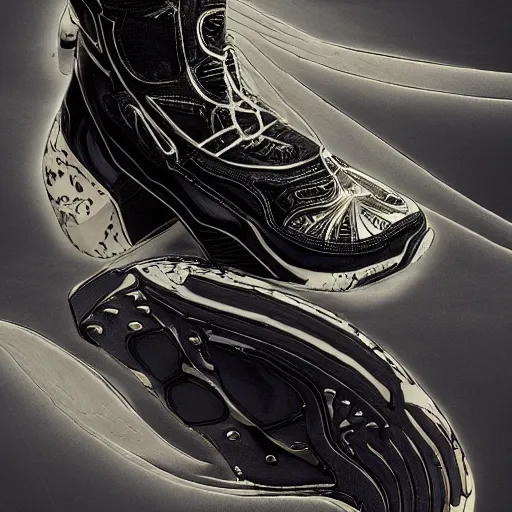 KREA futuristic balenciaga and vetements sneakers by aaron horkey